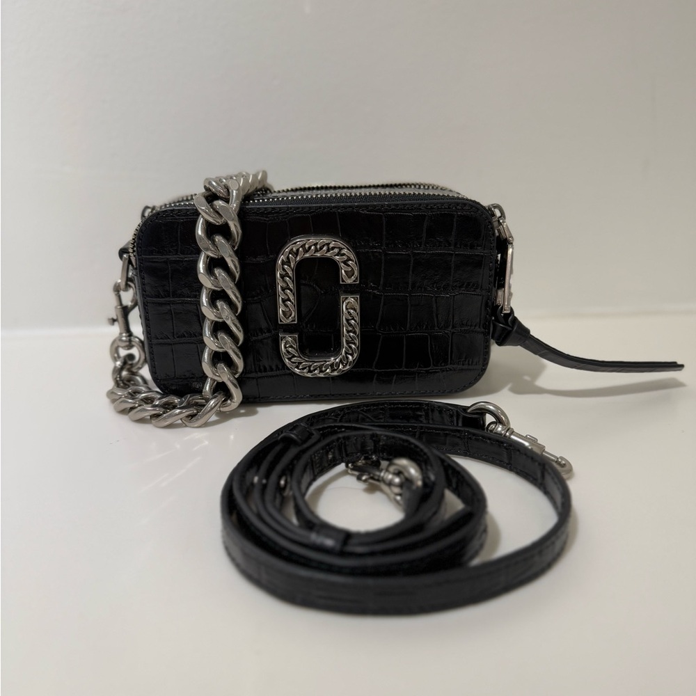 NWT Marc Jacobs croc embossed snapshot (LIMITED EDITION)